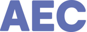 Obrázek ukazuje logo firmy AEC